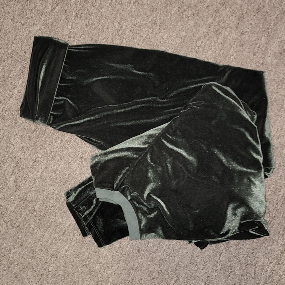 Large Army Green Velvet Two Piece Set